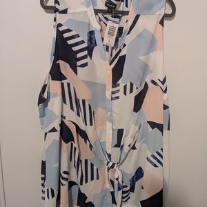 Torrid Abstract Tunic Tank Blouse 5X